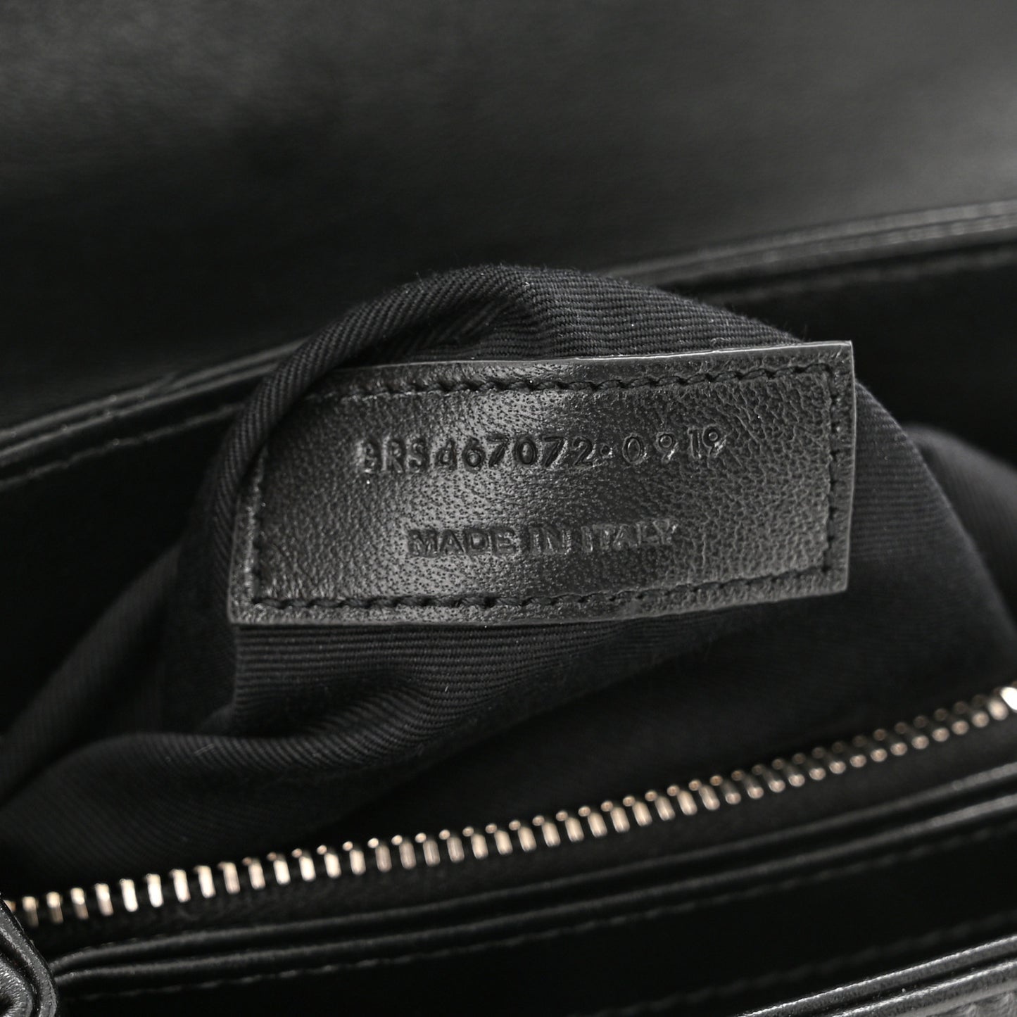 Calfskin Y Quilted Monogram Toy Loulou Crossbody Bag Black