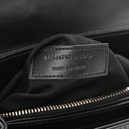 Saint Laurent Calfskin Y Quilted Monogram Toy Loulou Crossbody Bag Black 8 of 15
