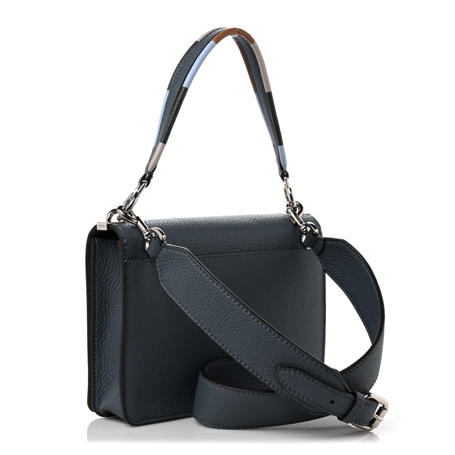 Fendi Cuoio Romano Selleria Piping Messenger Bag Tempesta Multicolor 3 of 9