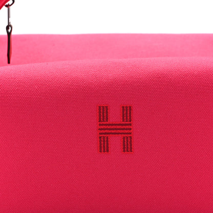 Hermes Canvas Large Bride-A-Brac Pouch Hibiscus 7 of 9