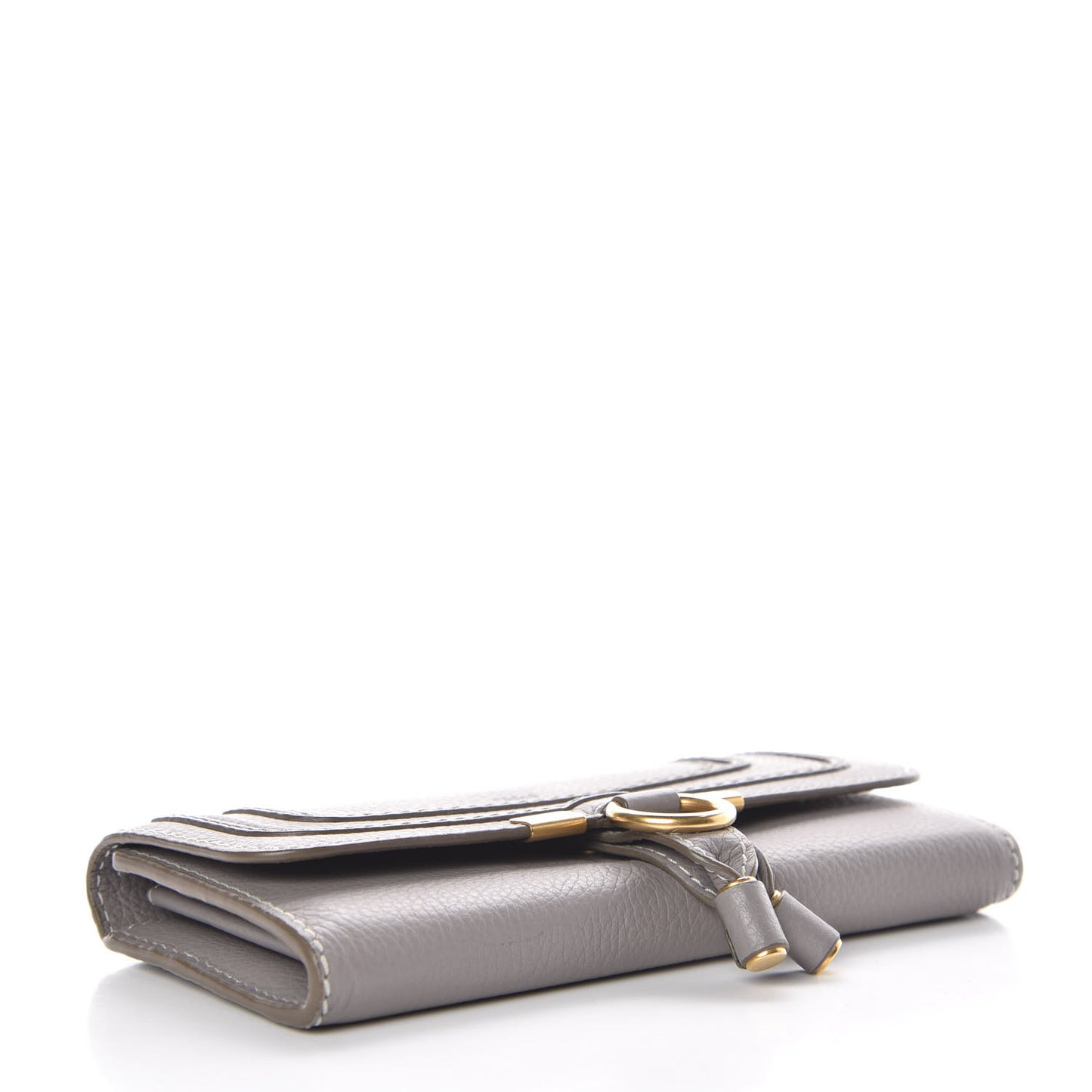 Calfskin Marcie Continental Flap Wallet Cashmere Grey