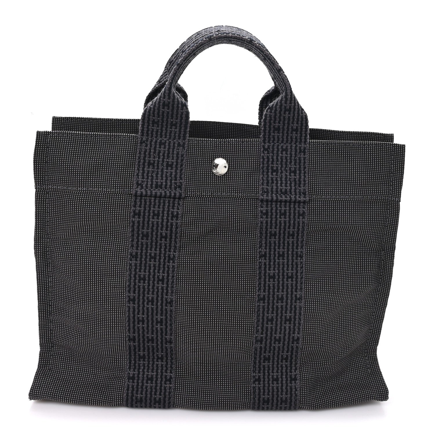 Hermes Canvas Herline PM Tote Grey 1 of 8