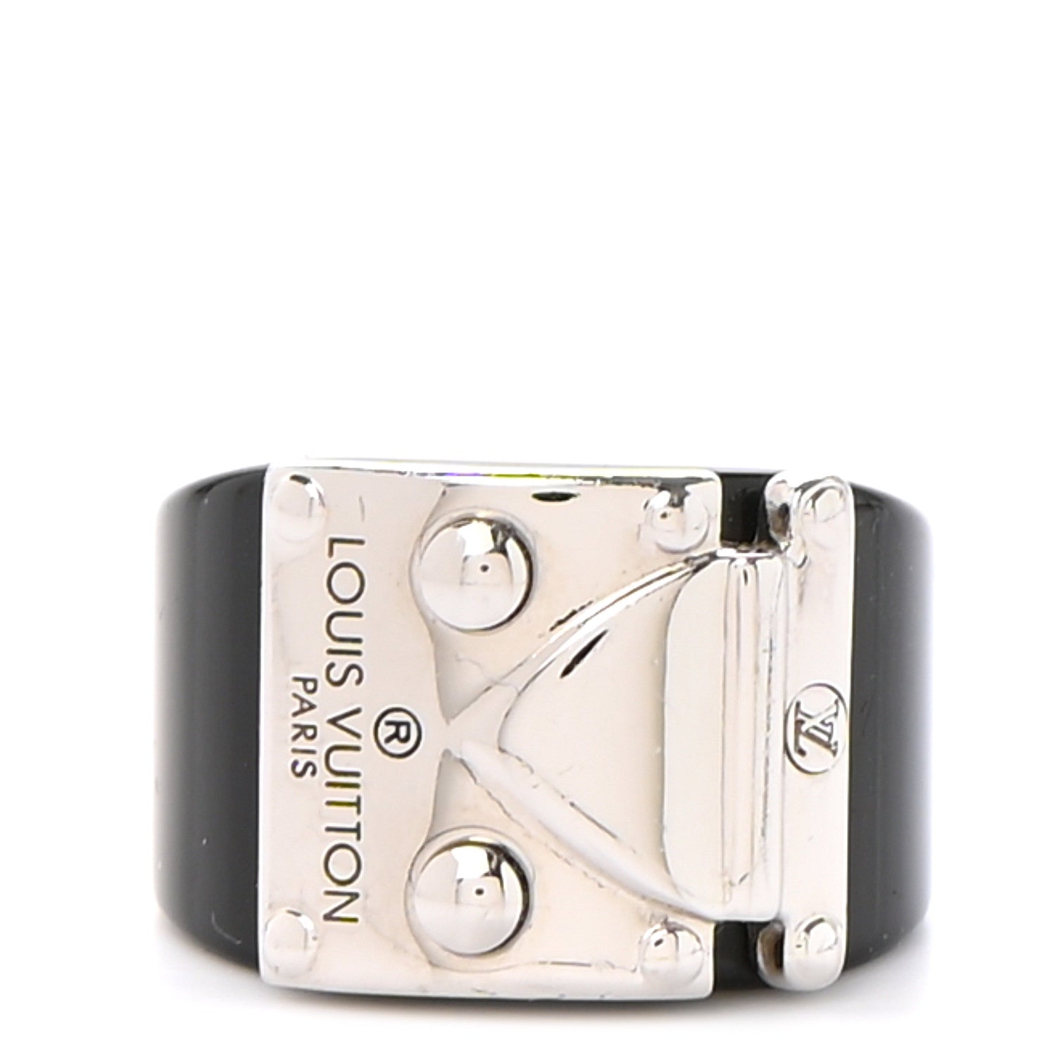 Louis Vuitton Lock Me Ring 6.5 M Black 1 of 5