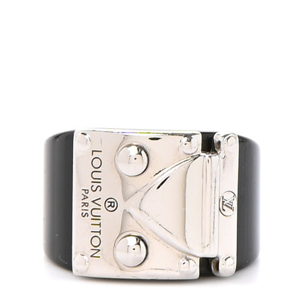 Louis Vuitton Lock Me Ring 6.5 M Black 1 of 5