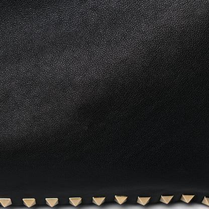 Valentino Garavani Vitello Medium Rockstud Tote Black 12 of 14