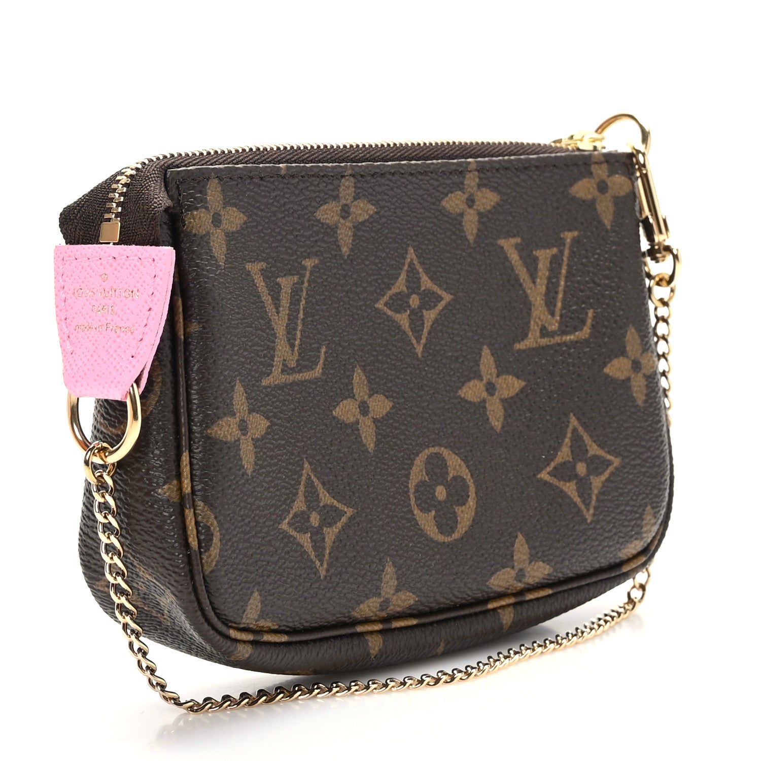 Louis Vuitton Monogram 2022 Christmas Animation Paris Mini Pochette Accessories Pink 2 of 8