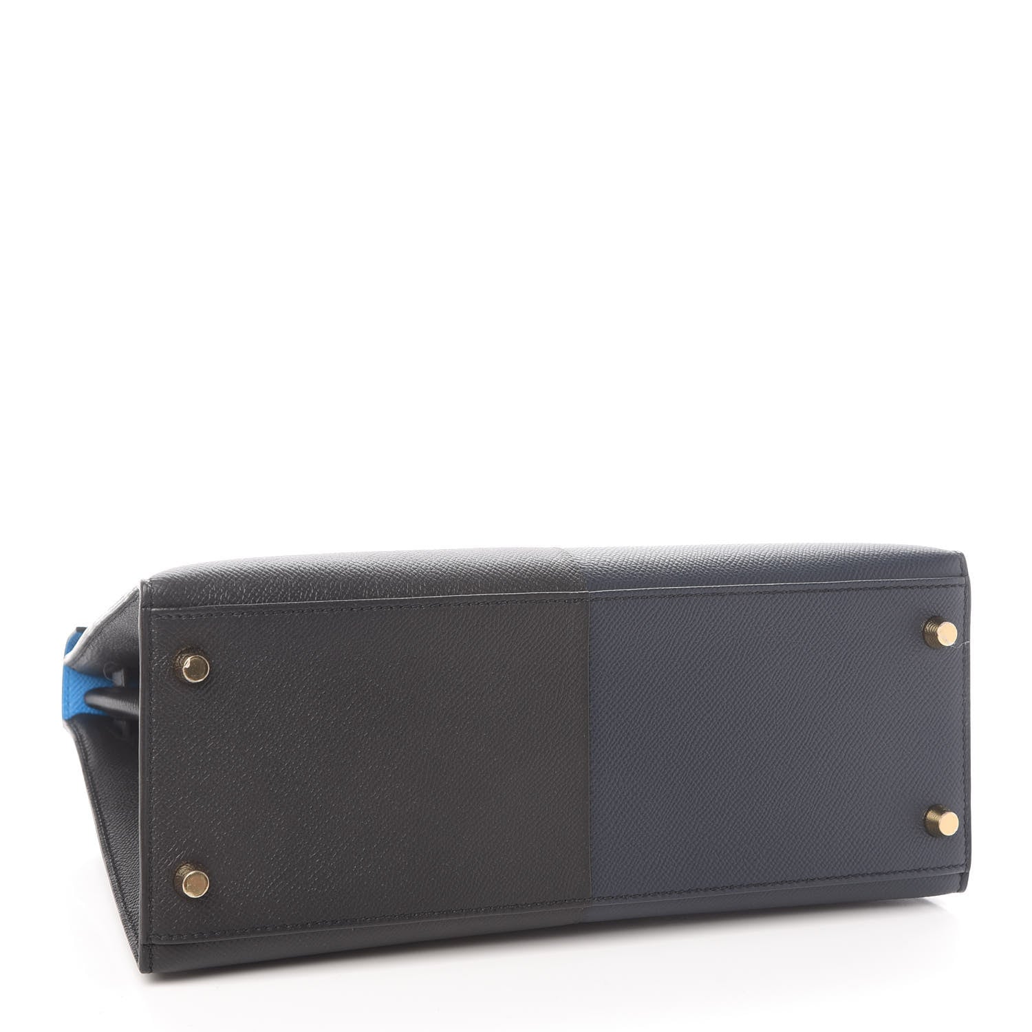 Hermes Epsom Casaque Kelly Sellier 28 Bleu Indigo Black Bleu Frida 4 of 10