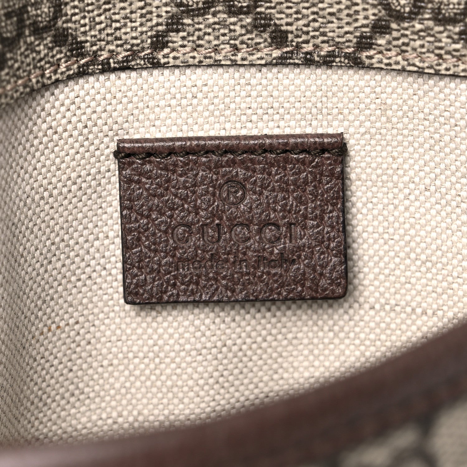 Gucci GG Supreme Monogram Neo Vintage Web Belt Bag Brown 6 of 12