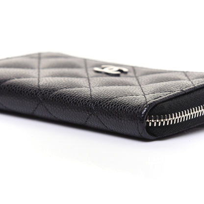 Chanel Caviar Quilted Zipped Key Holder Case Black 7 of 12