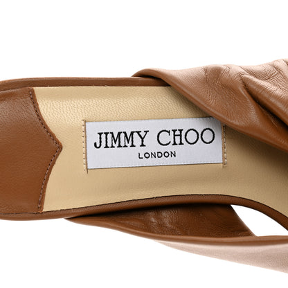 Jimmy Choo Nappa Narisa Flat Sandals 37.5 Cuoio 6 of 7