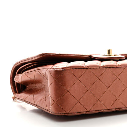Chanel Metallic Lambskin Quilted Medium Double Flap Bronze 9 of 11