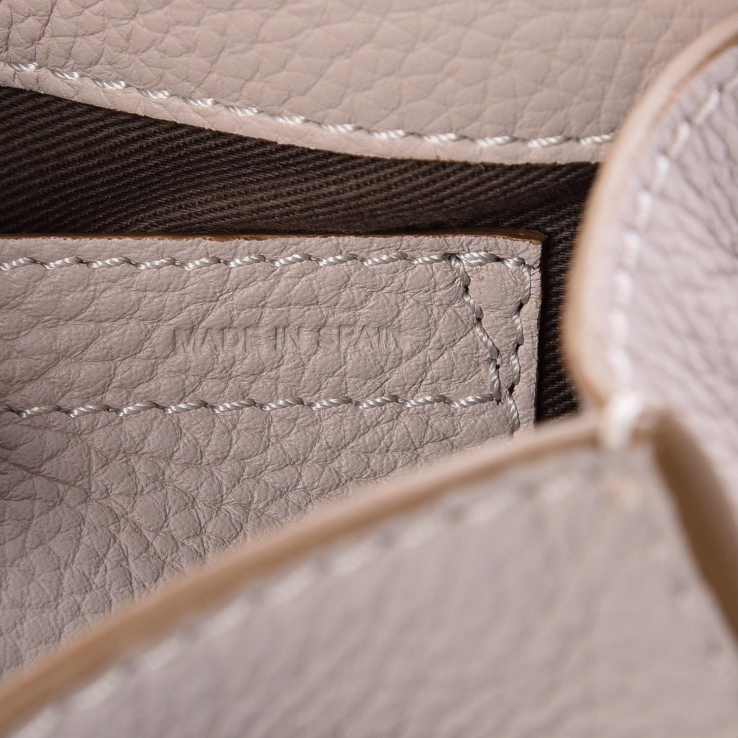 Chloe Calfskin Mini Marcie Round Crossbody Bag Abstract White 7 of 7