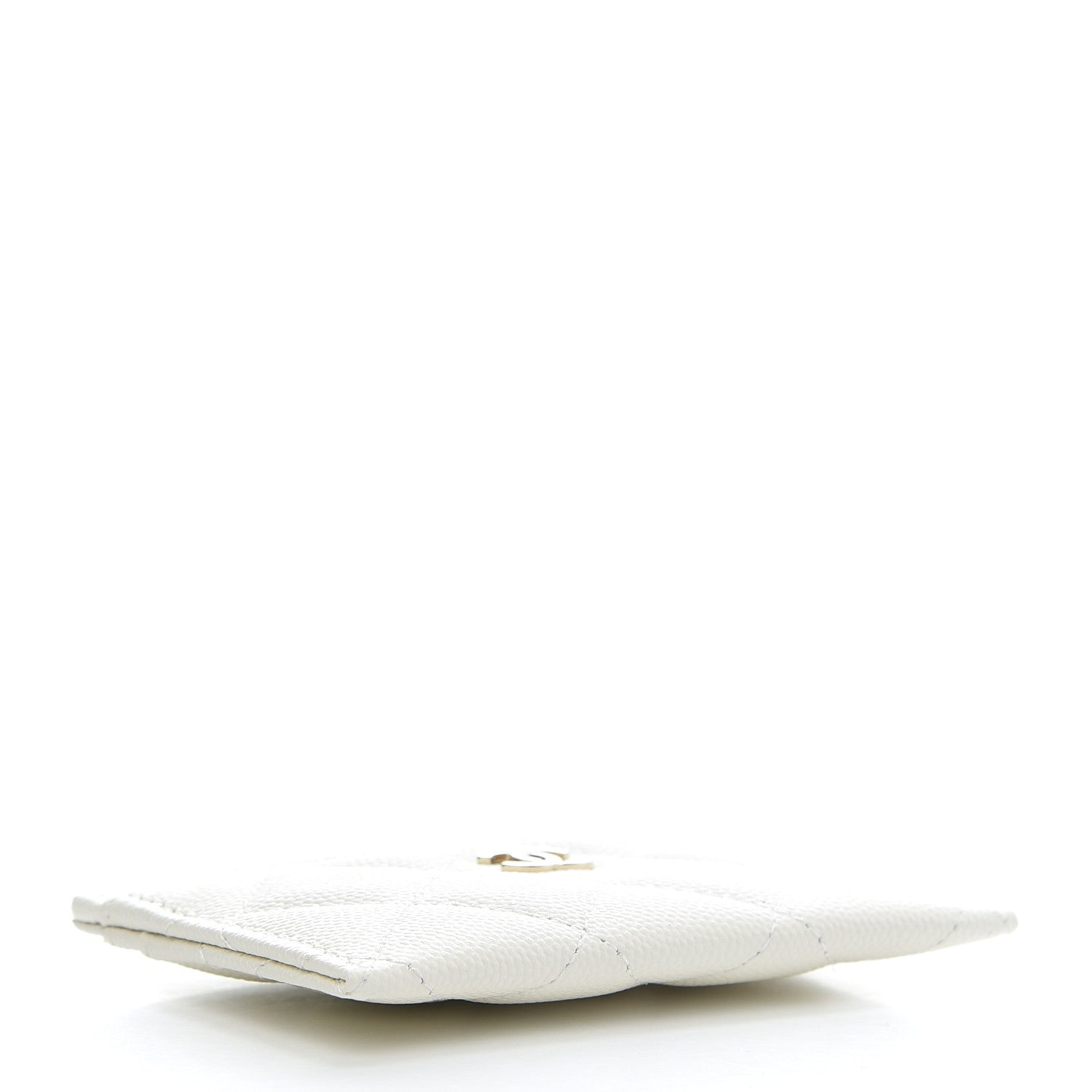 Chanel Caviar Quilted Card Holder White 4 of 8