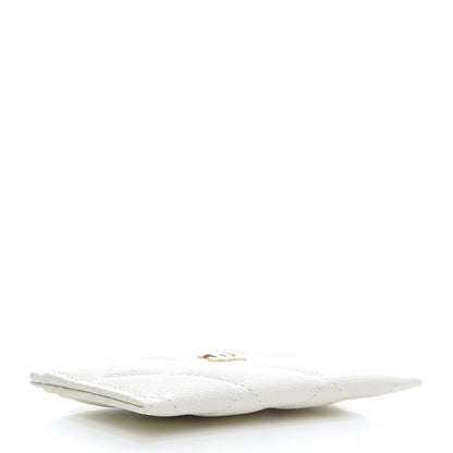 Chanel Caviar Quilted Card Holder White 4 of 8