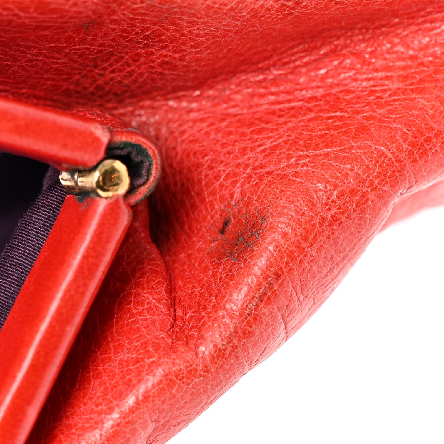 Miu Miu Nappa Matelasse Clutch Fuoco 8 of 14