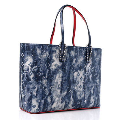 Christian Louboutin Metallic Calfskin Tie Dye Spikes East West Cabata Tote Multicolor 4 of 10