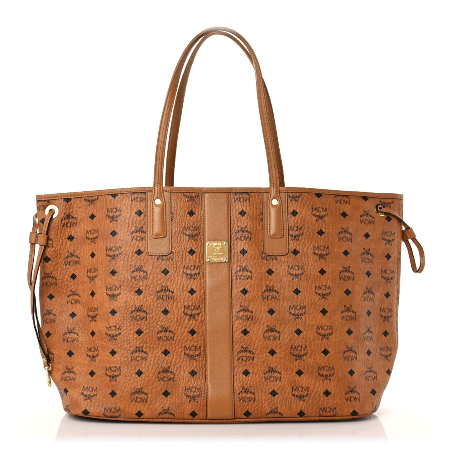 Visetos Large Liz Reversible Shopper Tote Cognac