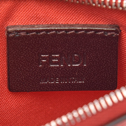 Fendi Vitello Century Lucido Hypnoteyes Studded Coin Pouch Key Case Bloody Mary Turchese Pallido Multicolor 6 of 8