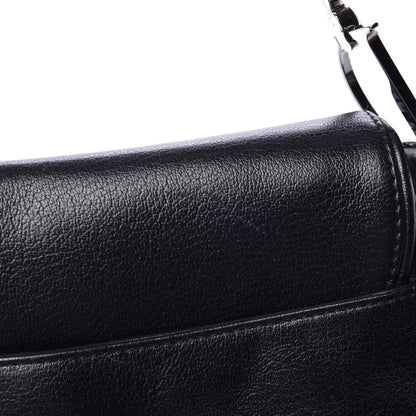 Christian Dior Calfskin Saddle Bag Black 8 of 10