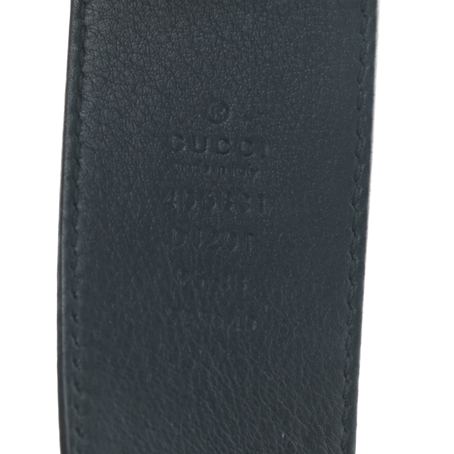 Gucci Textured Calfskin Double G 40mm Belt 95 38 Black 3 of 5