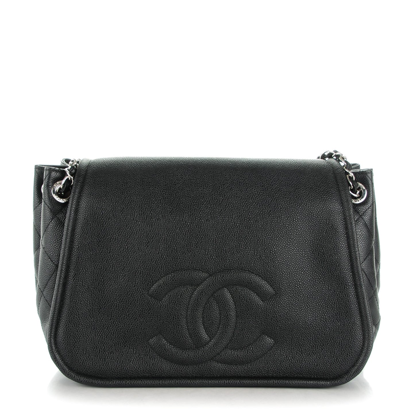 Caviar Timeless CC Accordion Flap Black