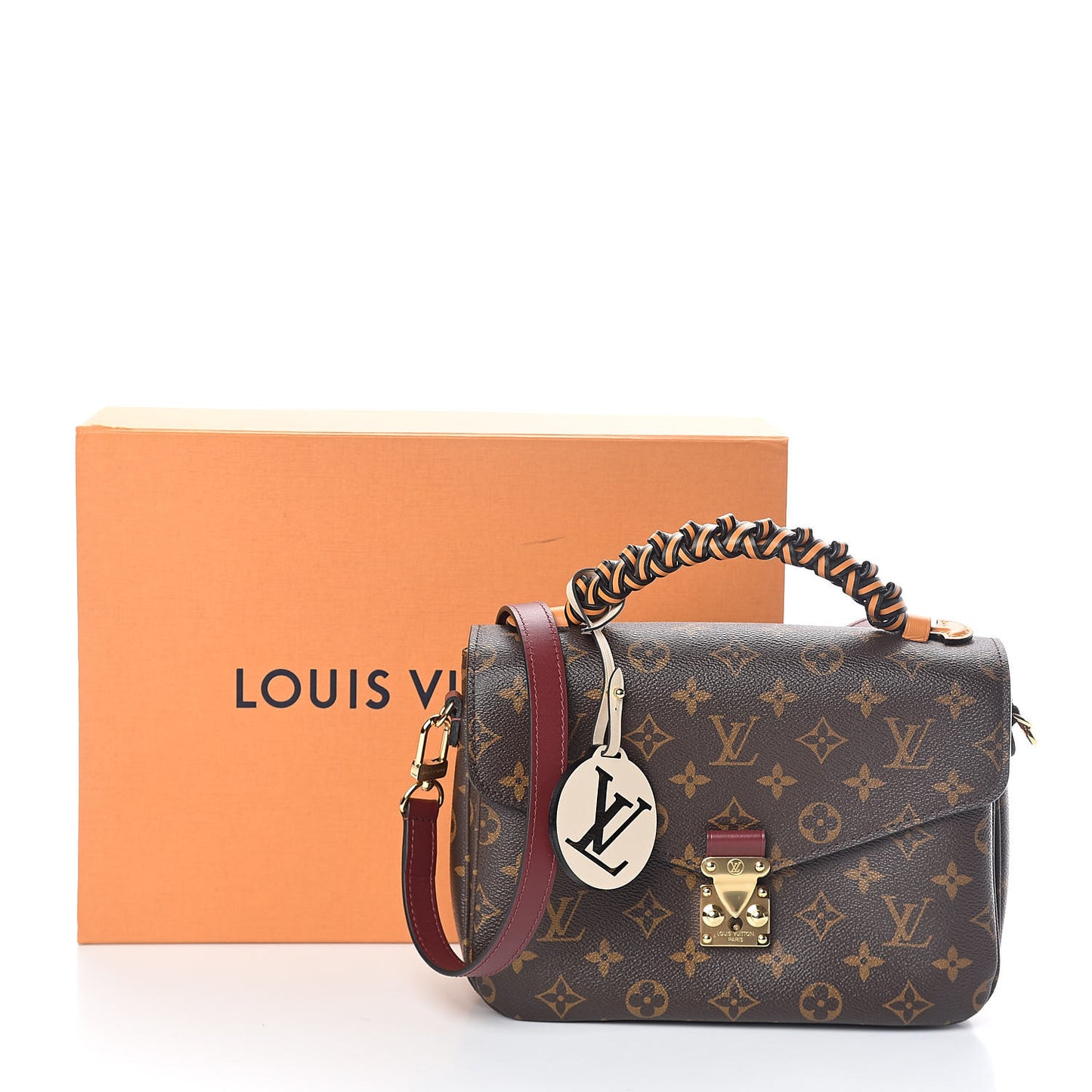 Monogram Braided Pochette Metis Safran