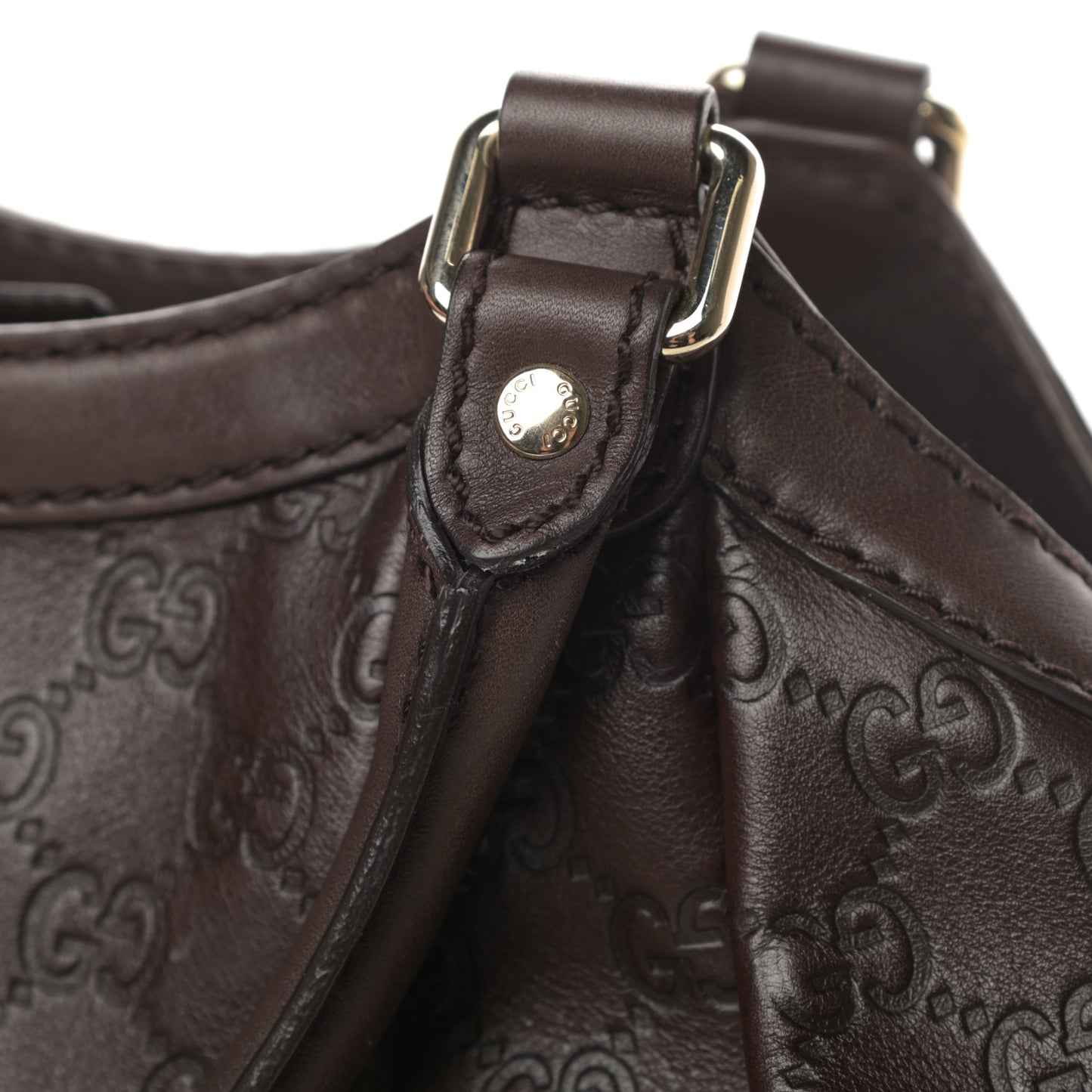 Guccissima Medium Sukey Tote Chocolate