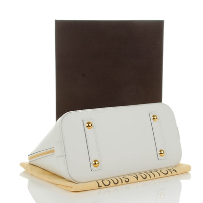 Louis Vuitton Smooth Calfskin Signature Alma PM White 4 of 7
