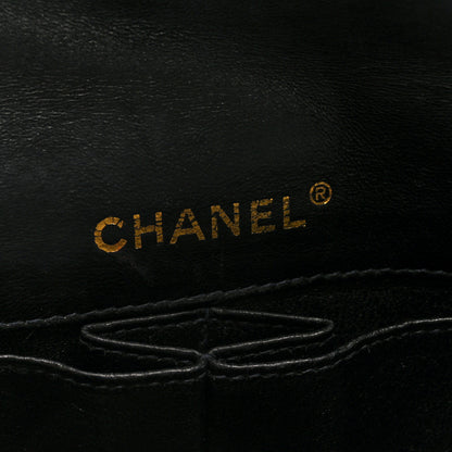 Chanel Lambskin East West Chocolate Bar Flap Black 6 of 10