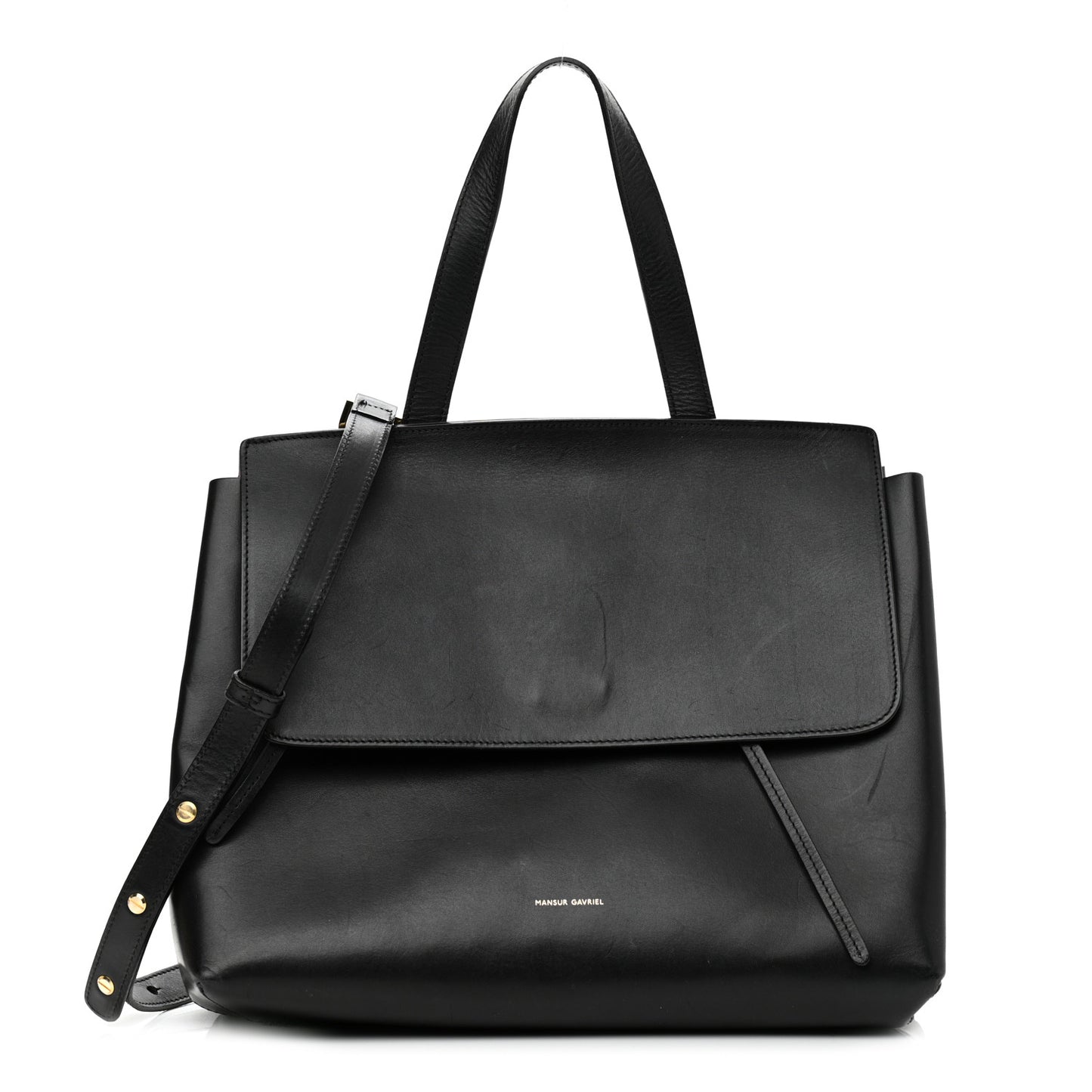 Calfskin Mini Lady Bag Black Flamma
