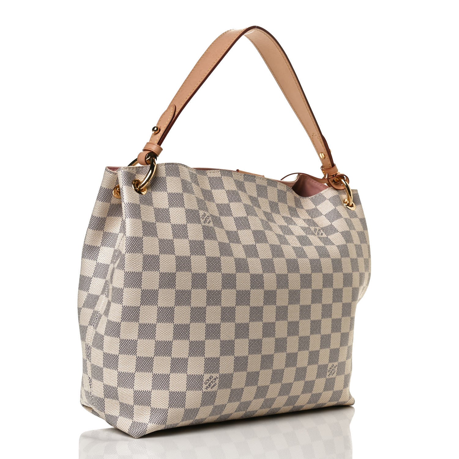 Louis Vuitton Damier Azur Graceful PM Rose Ballerine 3 of 13