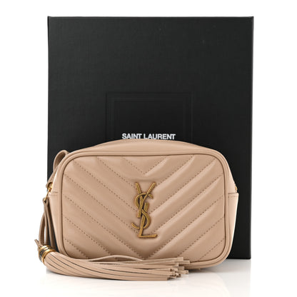 Saint Laurent Calfskin Matelasse Monogram Lou Belt Bag Dark Beige 11 of 11
