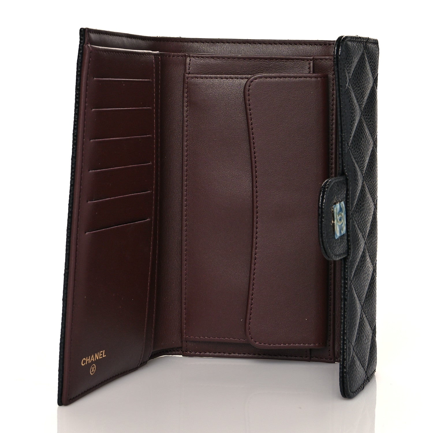 Chanel Caviar Quilted Large Flap Wallet Black 5 of 9