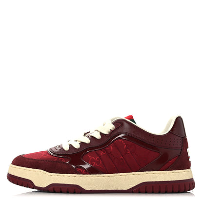 Gucci Calfskin GG Monogram Re-Web Womens Sneakers 40.5 Rosso Ancora 1 of 10