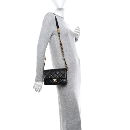 Chanel Caviar Quilted Small Twist Your Buttons Flap Black 2 of 11