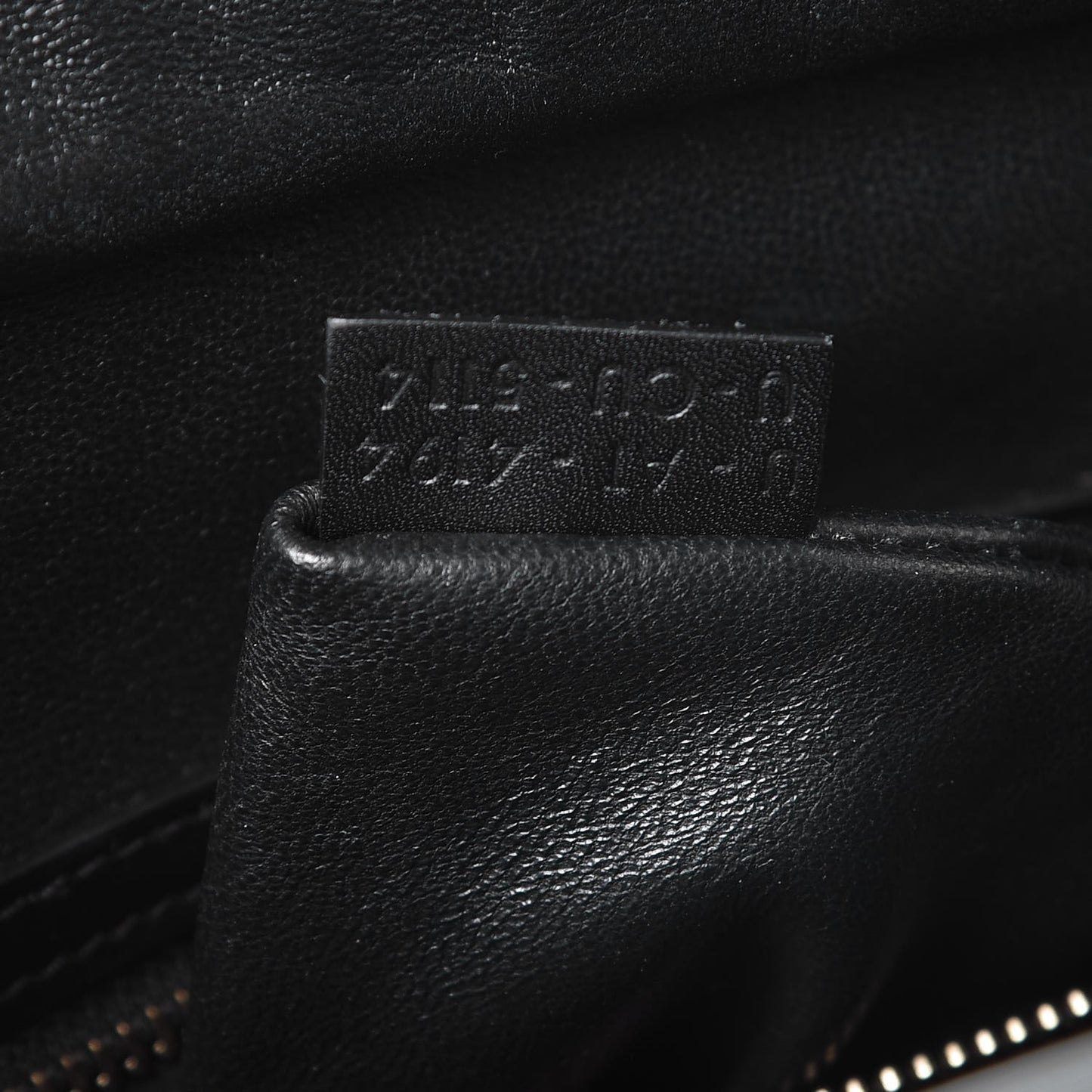 Calfskin Shrunken Lambskin Bicolor Micro Luggage Black White