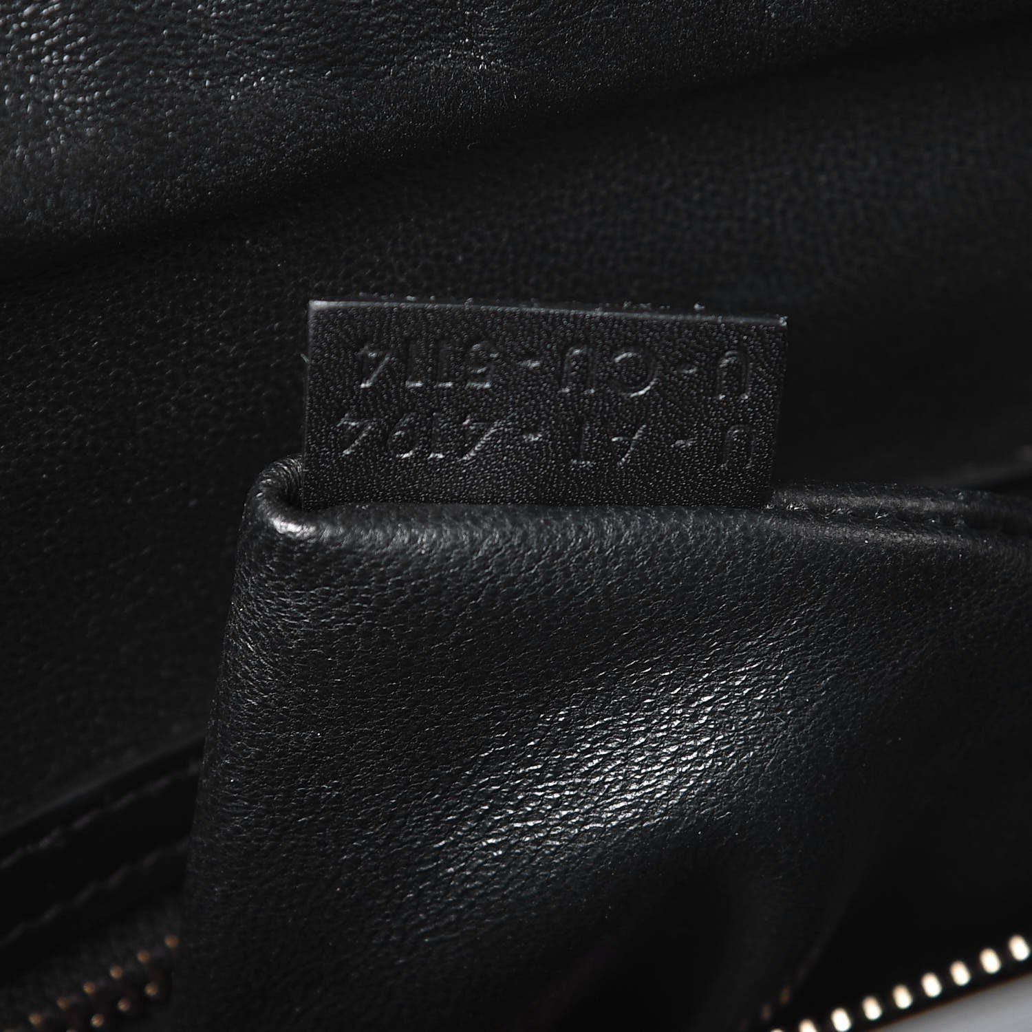 Celine Calfskin Shrunken Lambskin Bicolor Micro Luggage Black White 8 of 11