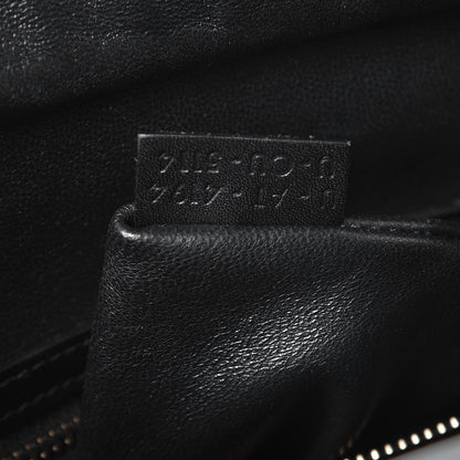 Celine Calfskin Shrunken Lambskin Bicolor Micro Luggage Black White 8 of 11