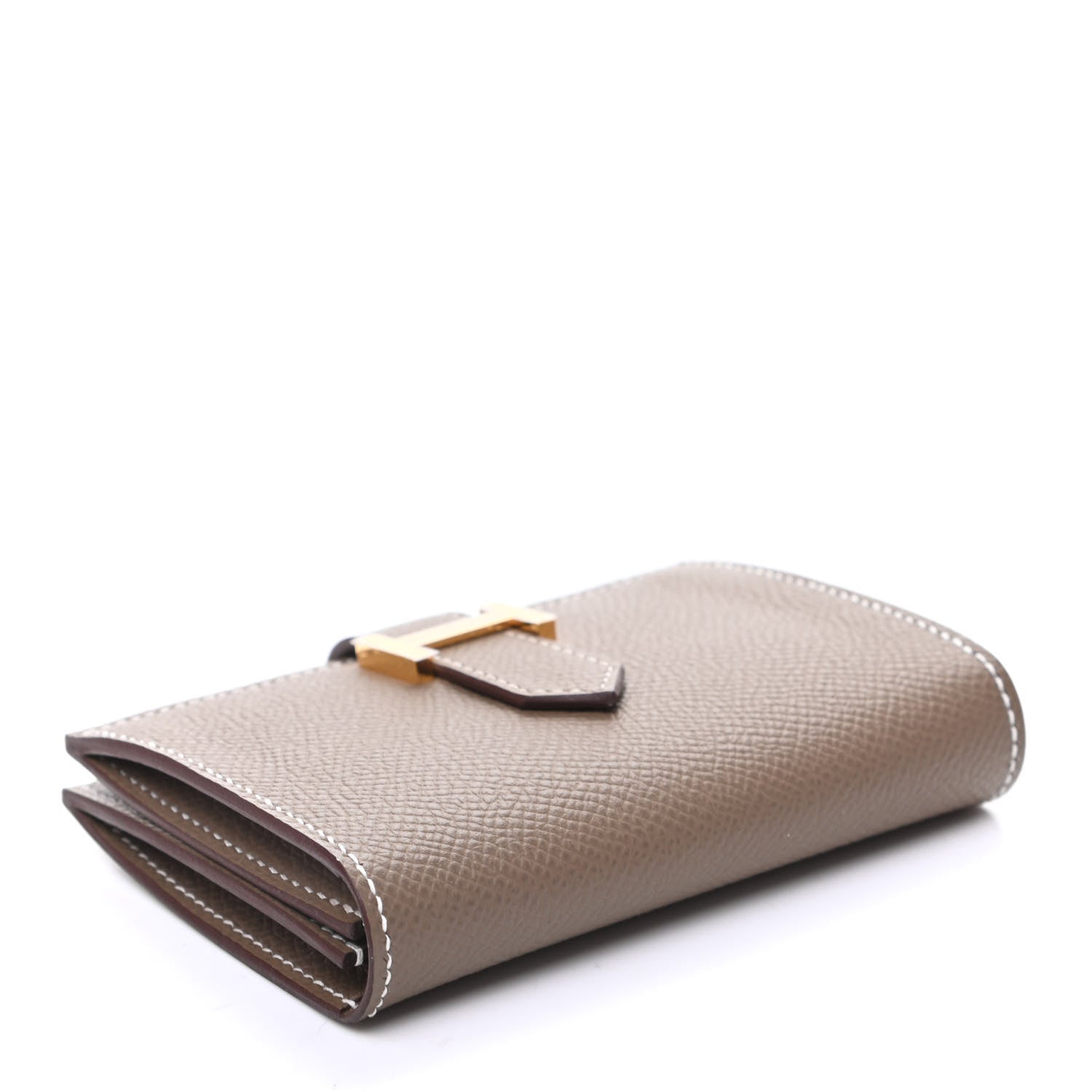 Hermes Epsom Bearn Card Holder Wallet Etoupe 4 of 9