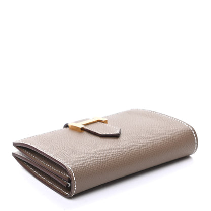 Hermes Epsom Bearn Card Holder Wallet Etoupe 4 of 8