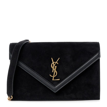 Saint Laurent Suede Calfskin Monogram Le Sept Chain Bag Black 1 of 11