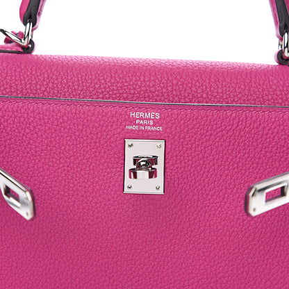 Hermes Togo Kelly Retourne 25 Rose Pourpre 5 of 8