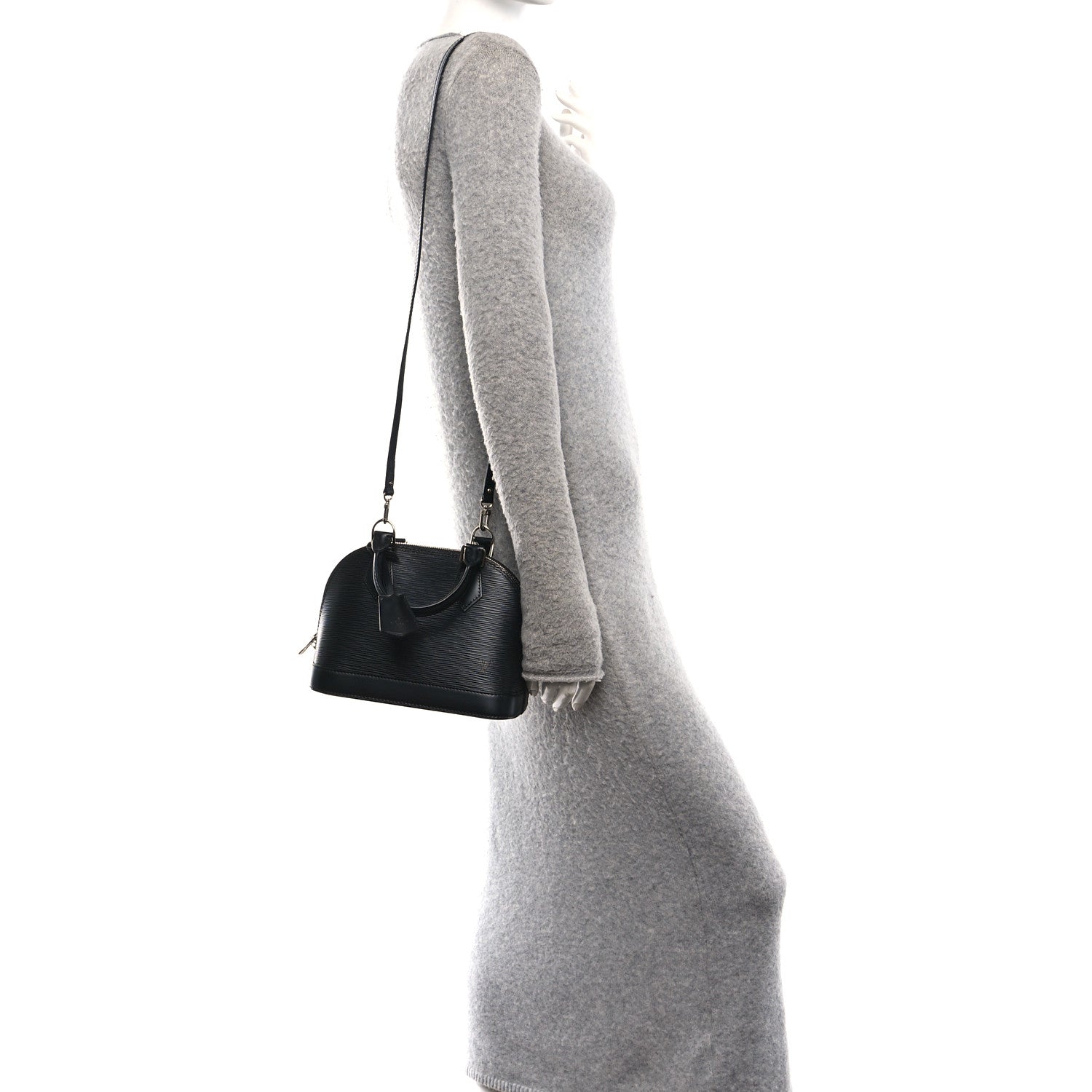 Louis Vuitton Epi Alma BB Black 2 of 9
