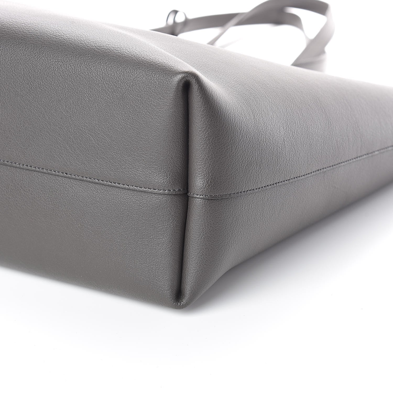 Saint Laurent Calfskin Large Shopping Tote Dark Grey 10 of 10