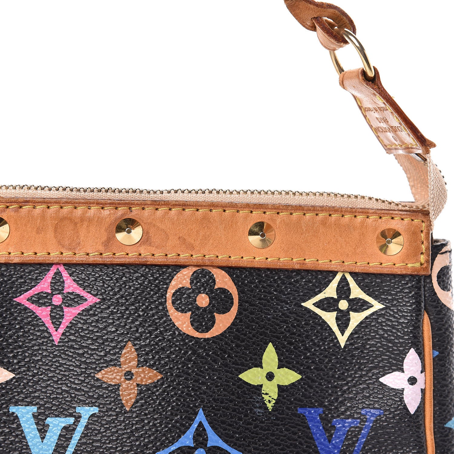 Louis Vuitton Monogram Multicolor Pochette Accessories Black 10 of 14