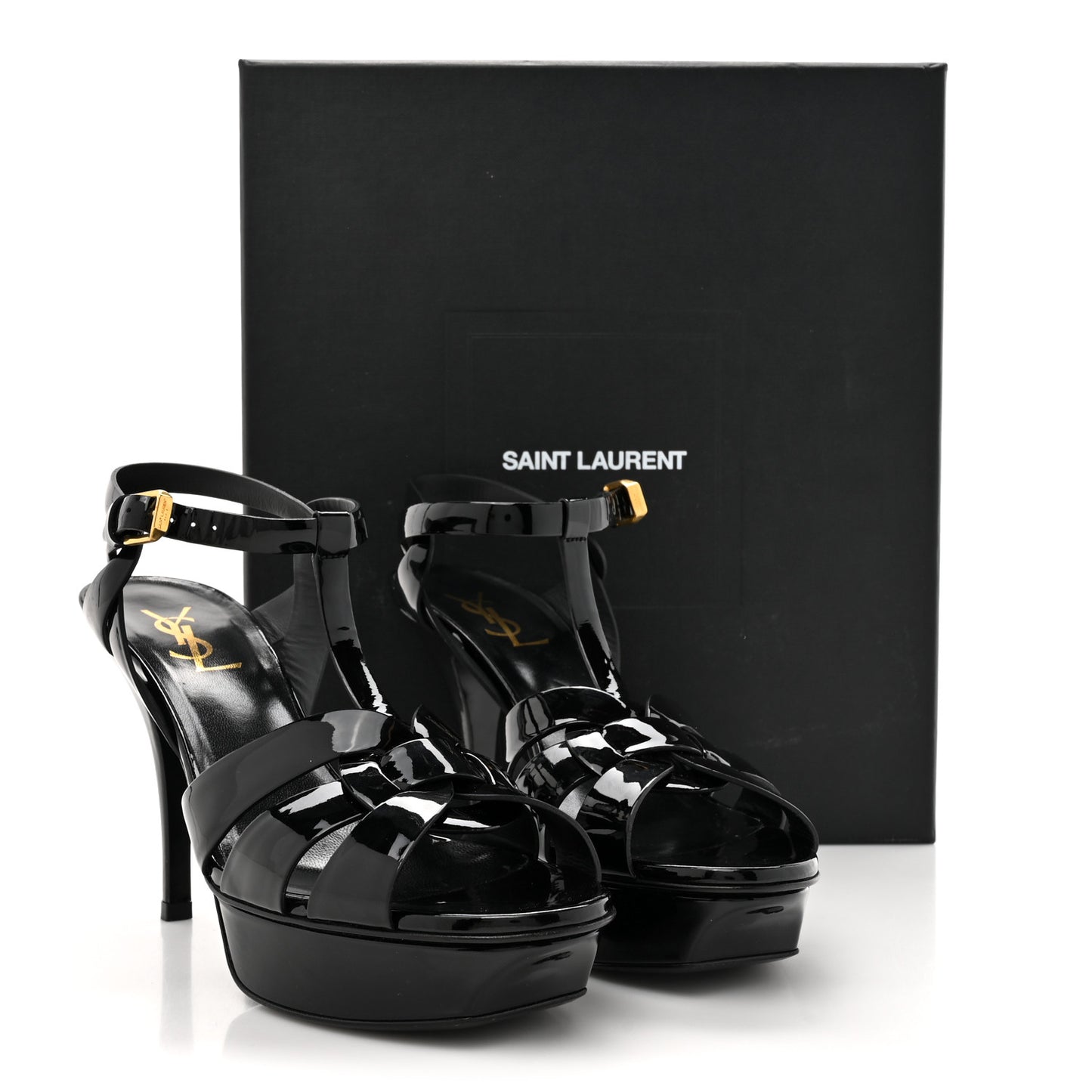 Patent Tribute 105 Platform Sandals 38 Black