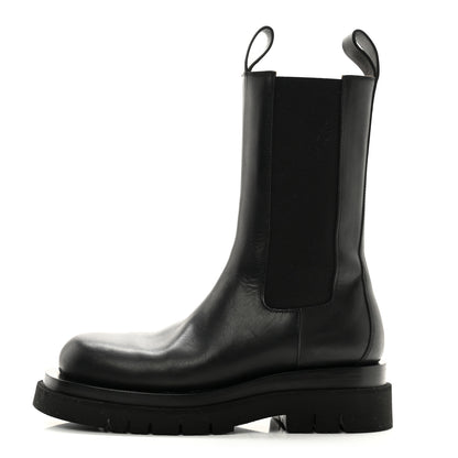 Bottega Veneta Calfskin The Lug Chelsea 55mm Boots 38.5 Black 1 of 12