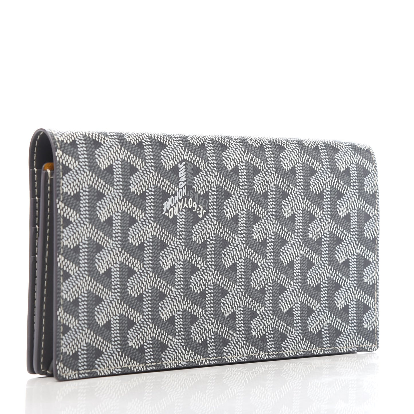 Goyardine Long Bi-Fold Wallet Grey