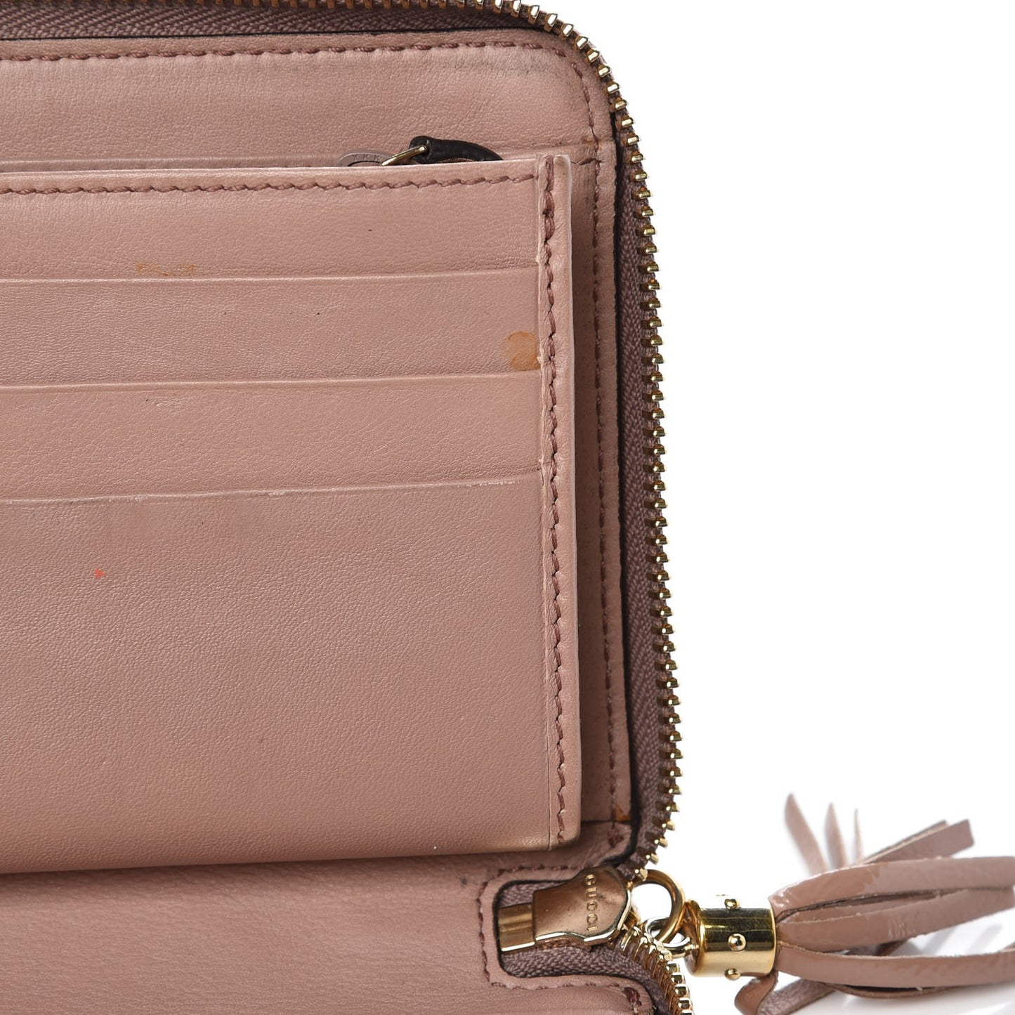 Patent Soho Zip Around Wallet Dark Cipria