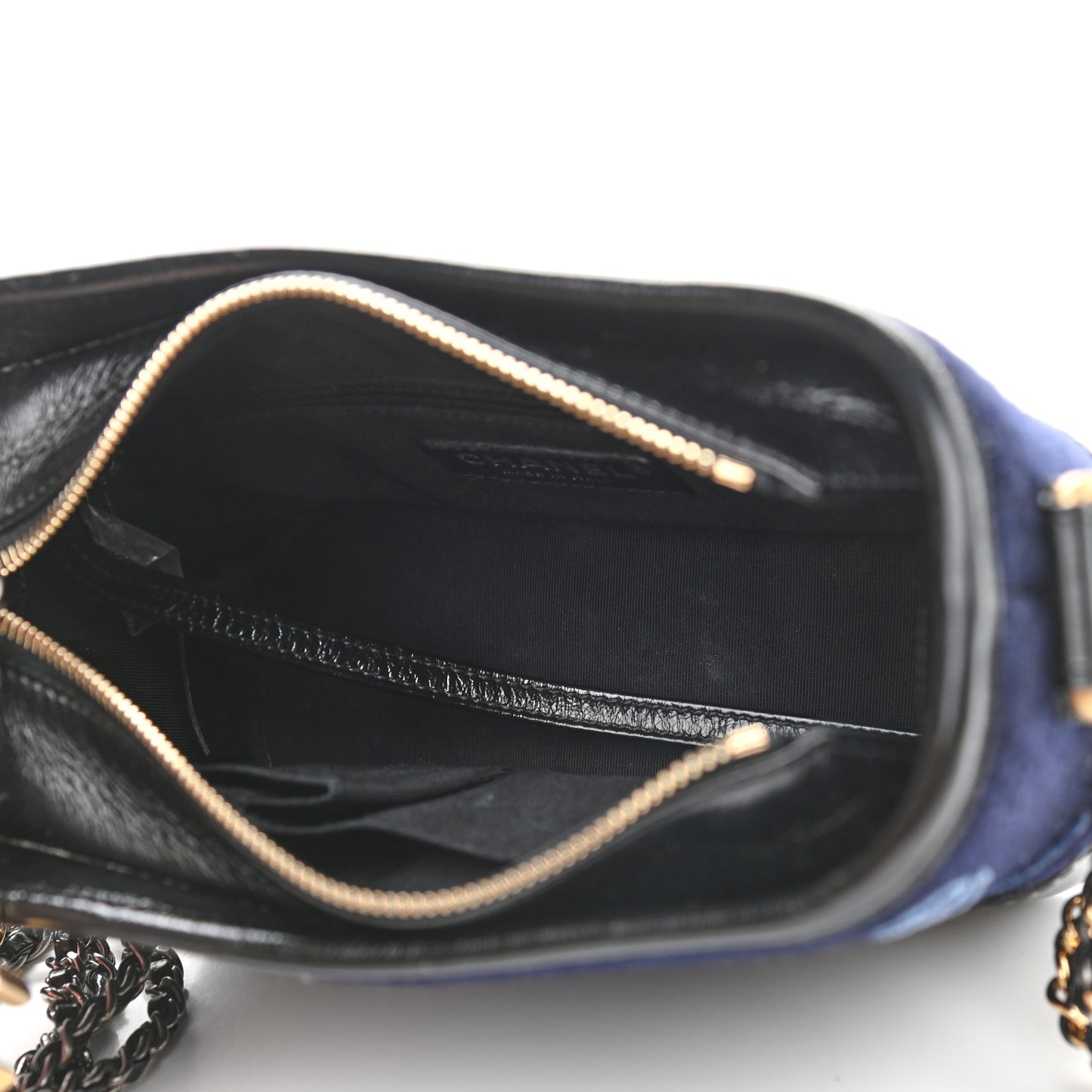 Wool Embroidered Medium Gabrielle Hobo Dark Navy Blue